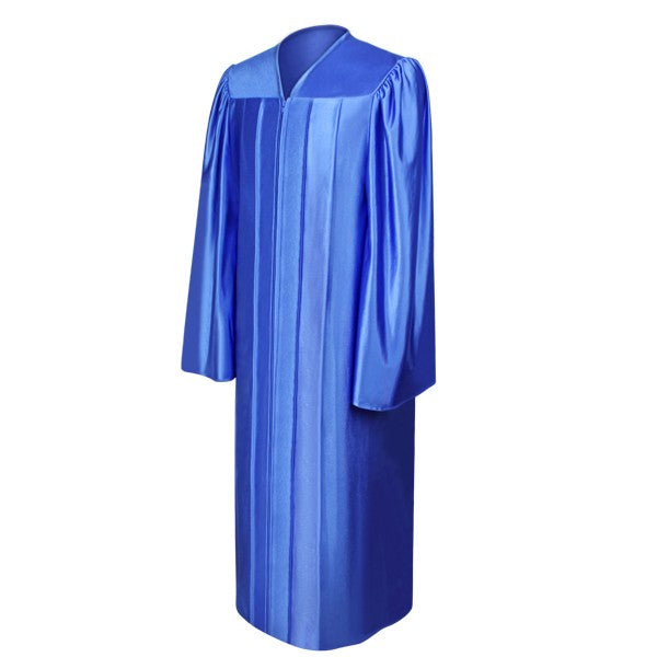 Shiny Royal Blue Choir Robe 63XL (6'6" - 68) Shiny Royal Blue Choir Robe 63XL (6'6" - 68)