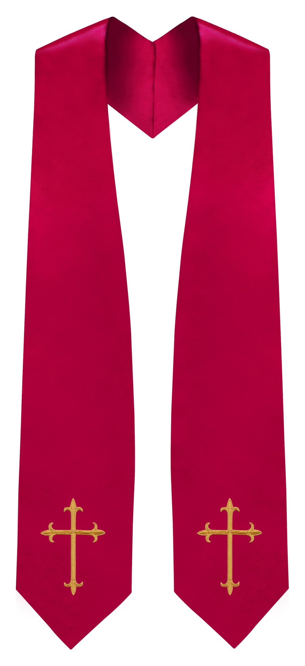 Red Traditional Choir Stole - Church Choir Robes - ChoirBuy
