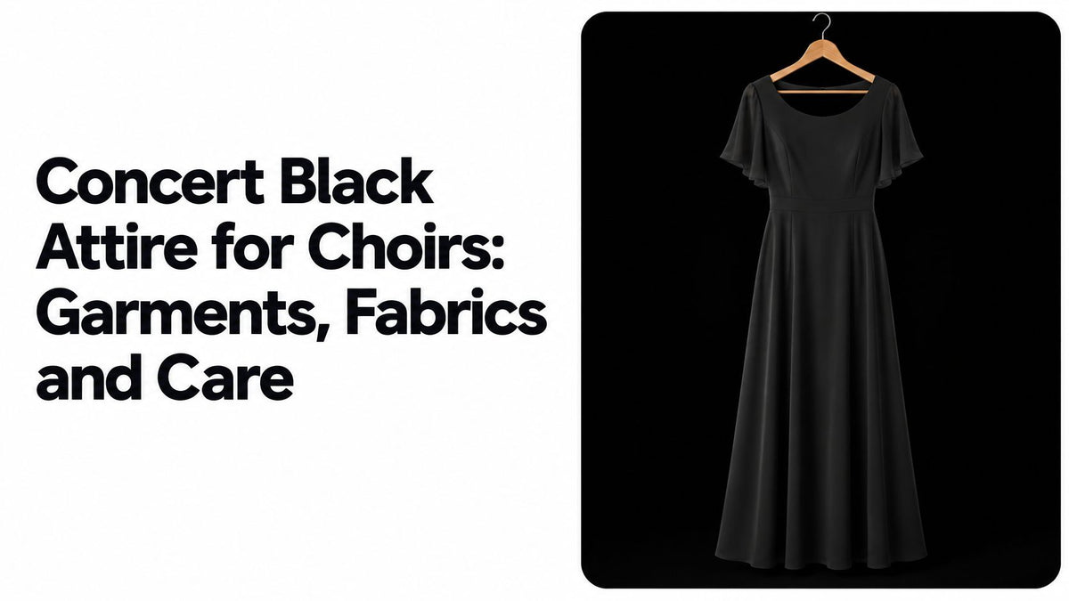 Concert Black Attire for Choirs: Garments, Fabrics and Care