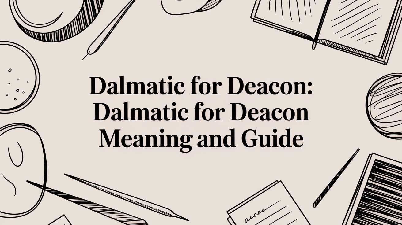 Dalmatic for Deacon: A Guide to Its Meaning, Use, and Symbolism