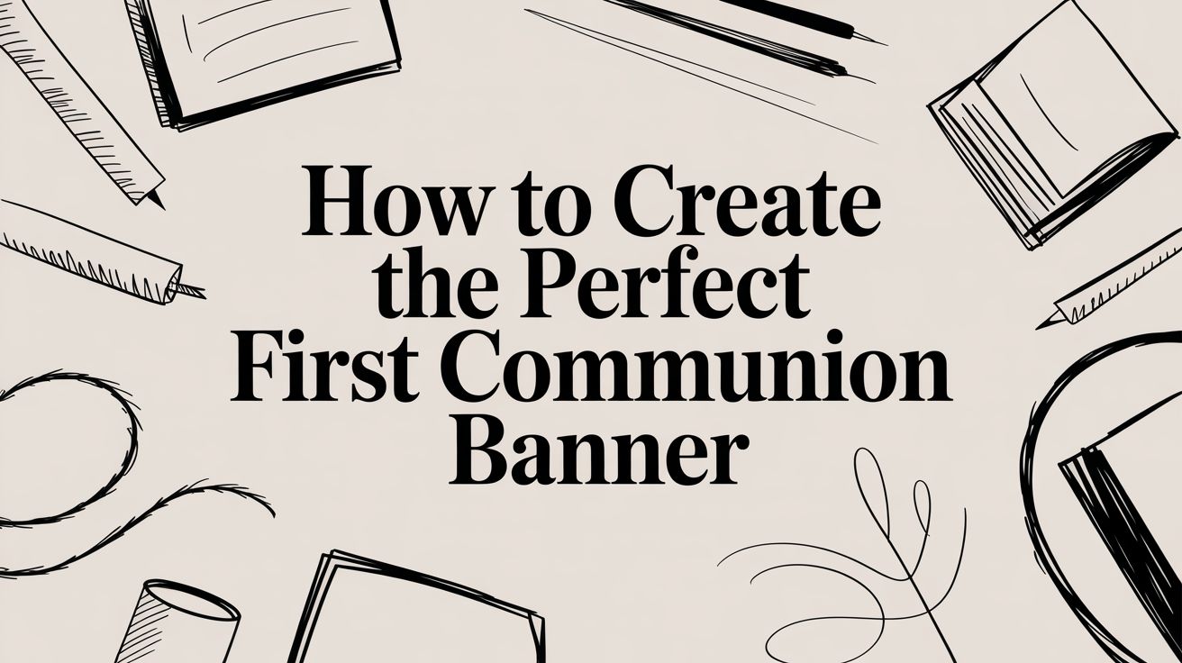 How to Create the Perfect First Communion Banner