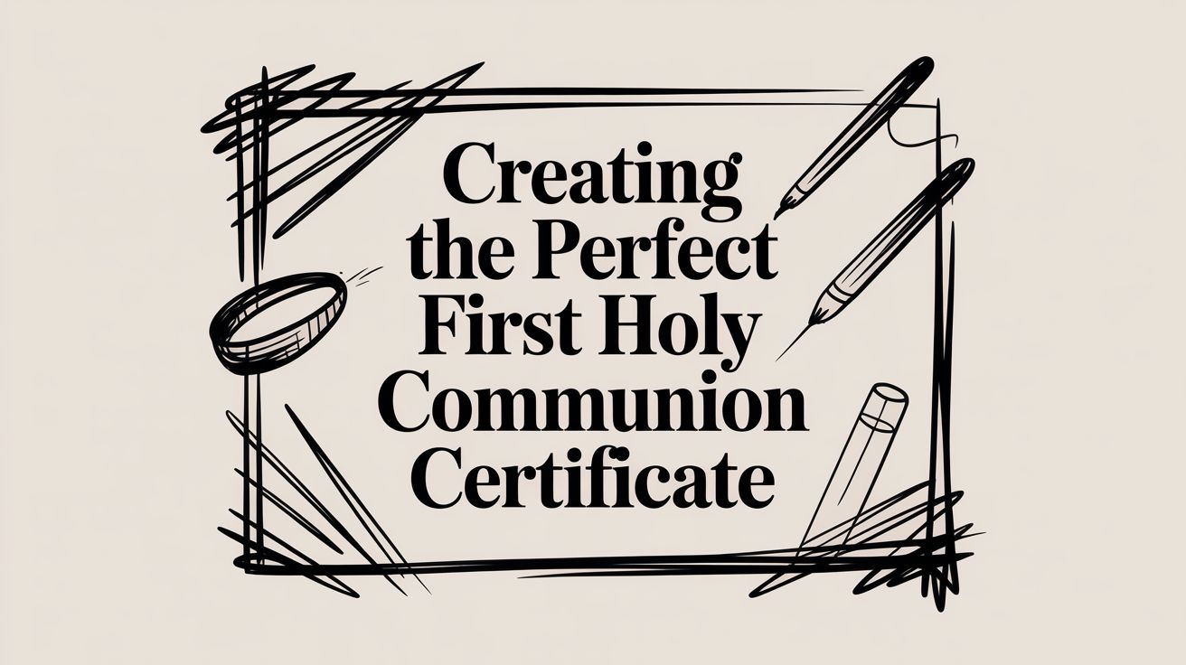 Creating the Perfect First Holy Communion Certificate
