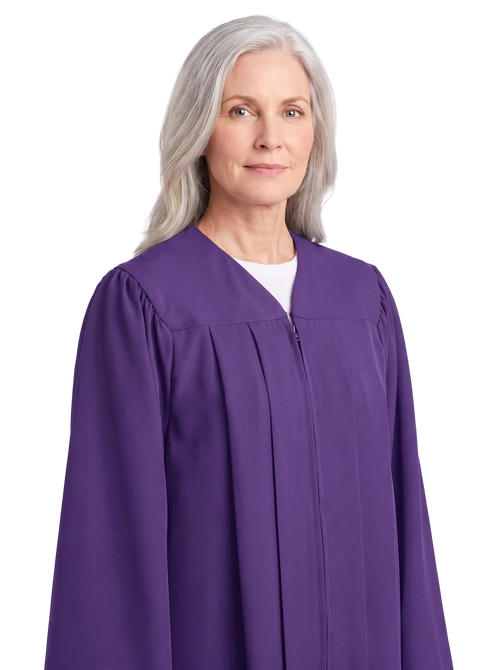 Matte Purple Choir Robe - Church Choir Robes - ChoirBuy