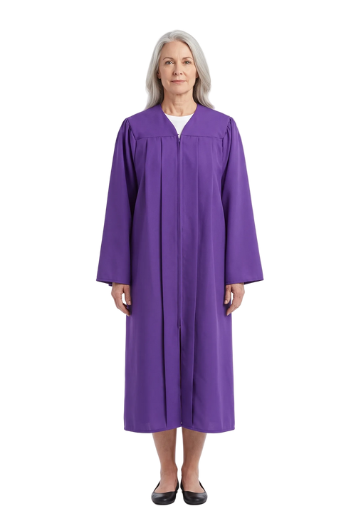 Matte Purple Choir Robe