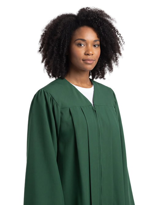 Matte Hunter Choir Robe - Church Choir Robes - ChoirBuy