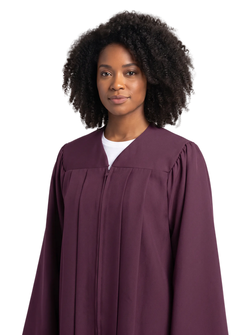 Matte Maroon Choir Robe - Church Choir Robes - ChoirBuy
