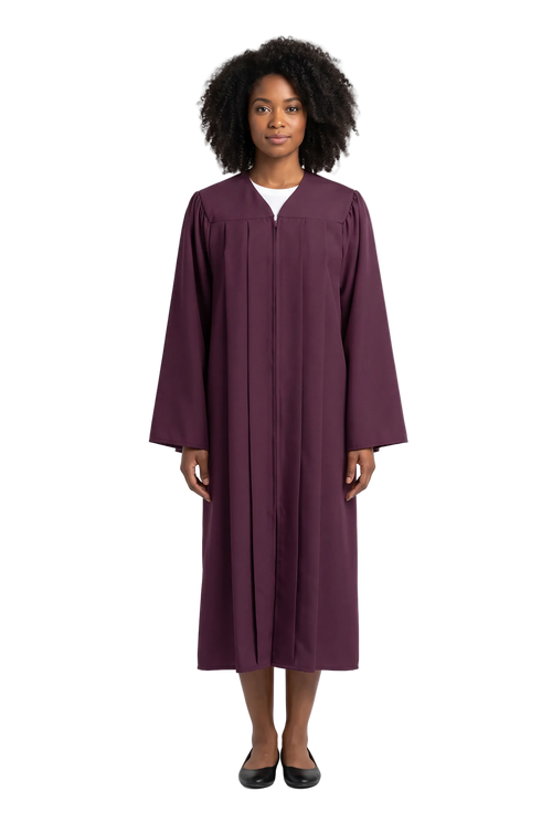 Matte Maroon Choir Robe