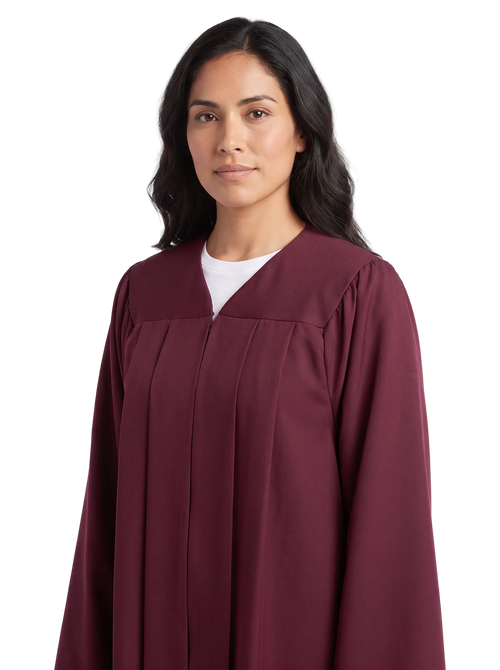 Matte Burgundy Choir Robe - Church Choir Robes - ChoirBuy