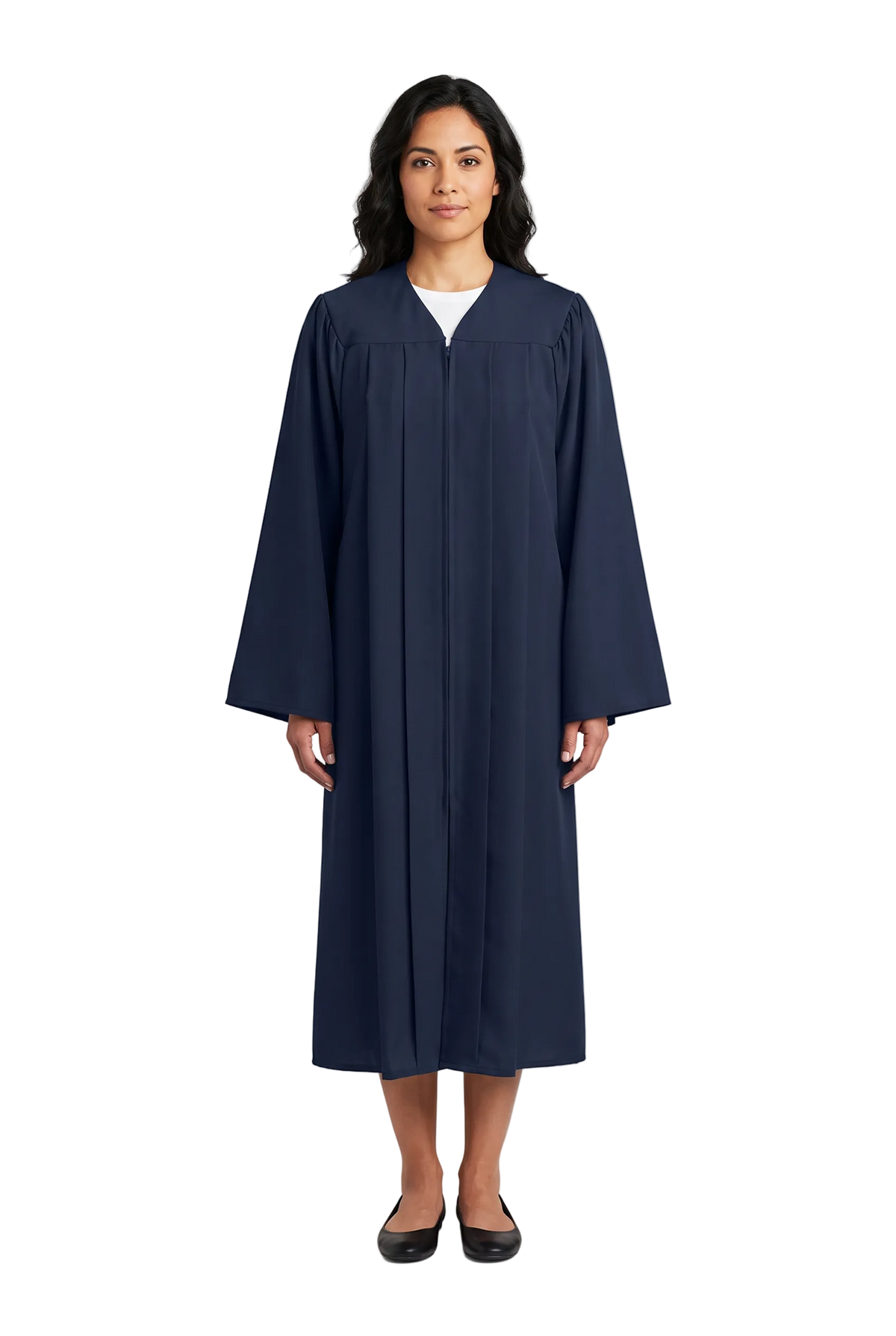 Matte Navy Blue Choir Robe - Church Choir Robes - ChoirBuy