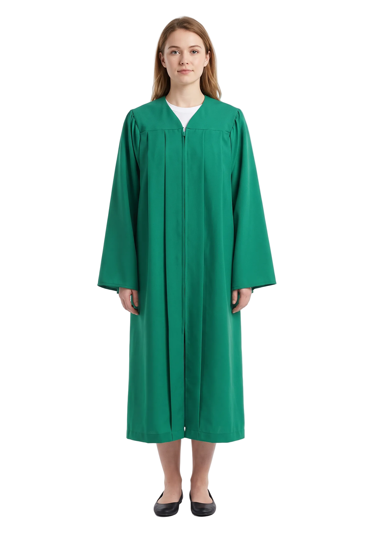 Matte Emerald Green Choir Robe - Church Choir Robes - ChoirBuy