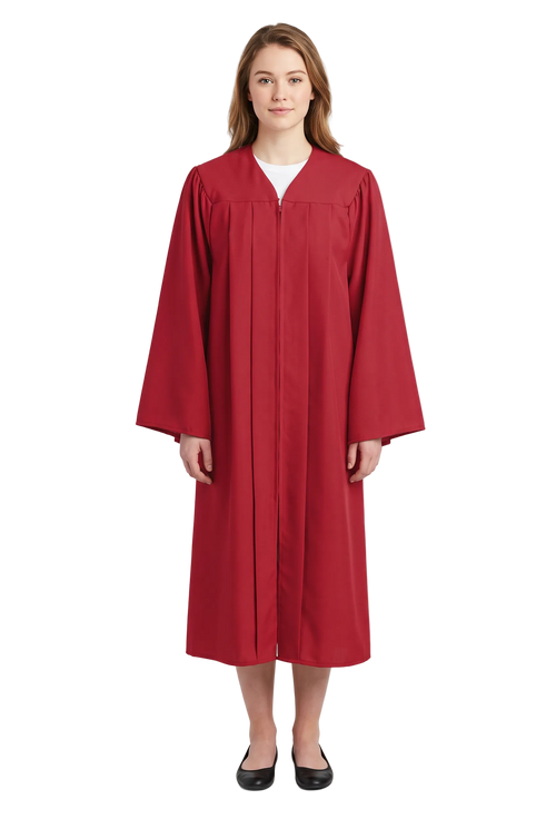 Matte Red Choir Robe
