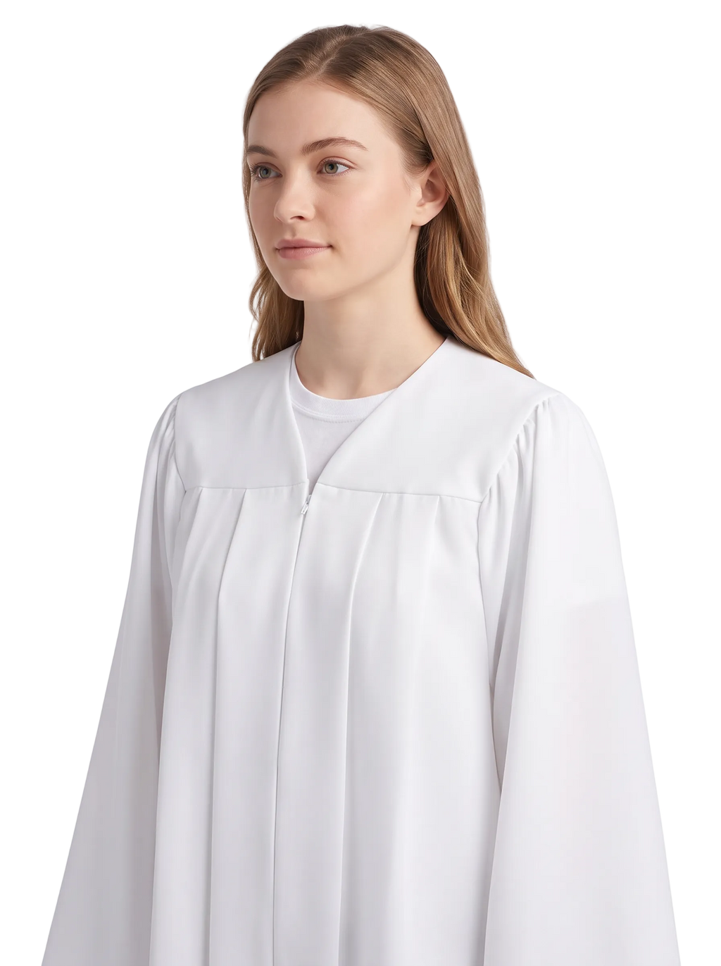Matte White Choir Robe - Church Choir Robes - ChoirBuy