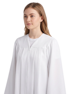 Matte White Choir Robe - Church Choir Robes - ChoirBuy