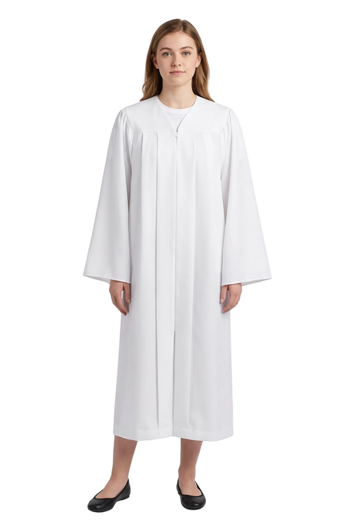 Matte White Choir Robe