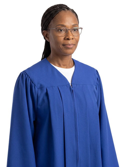 Matte Royal Blue Choir Robe - Church Choir Robes - ChoirBuy