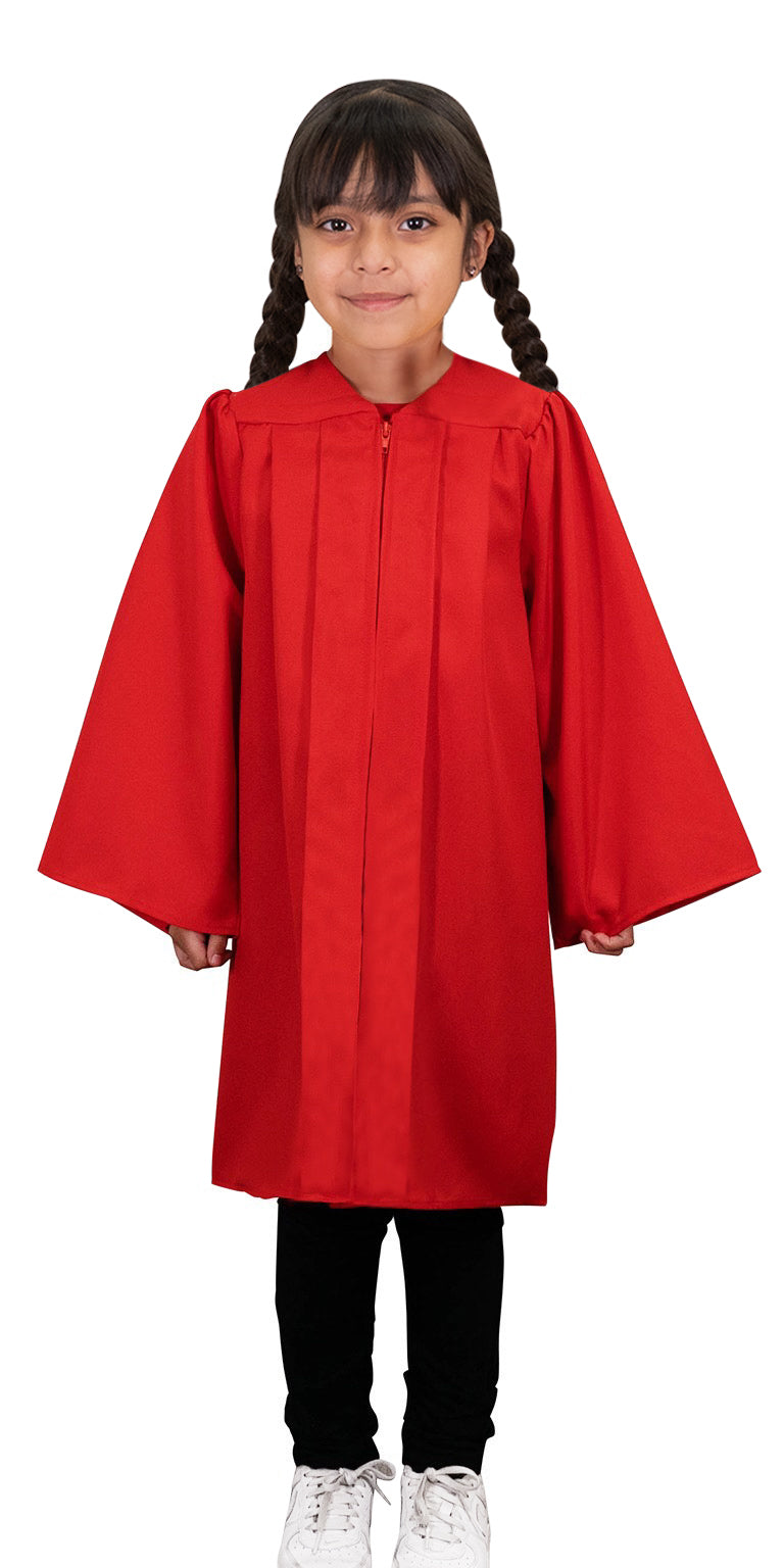 Child's Matte Red Choir Robe - Church Choir Robes - ChoirBuy