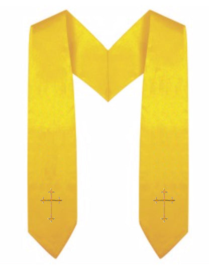 Gold Children Choir Stole - Church Choir Robes - ChoirBuy