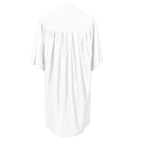 Child's Shiny White Choir Robe - Church Choir Robes - ChoirBuy