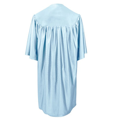 Child's Shiny Light Blue Choir Robe - Church Choir Robes - ChoirBuy