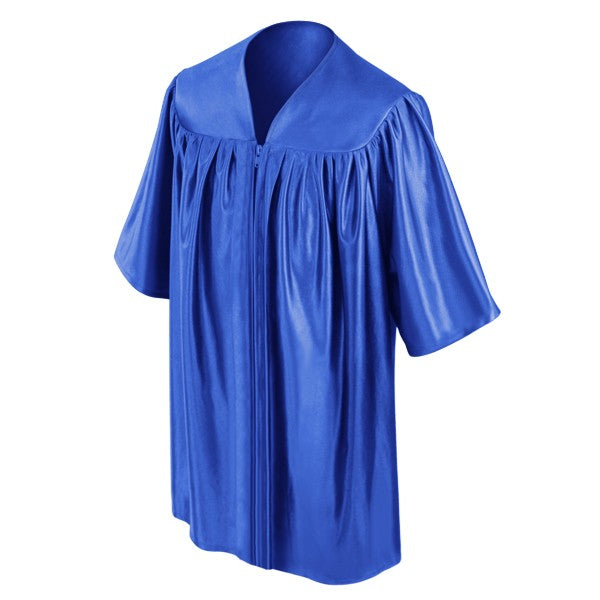 Child's Shiny Royal Blue Choir Robe - Church Choir Robes - ChoirBuy