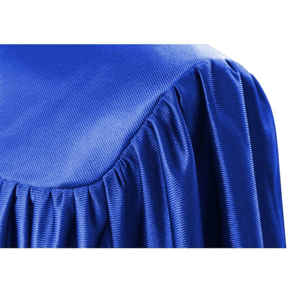 Child's Shiny Royal Blue Choir Robe - Church Choir Robes - ChoirBuy