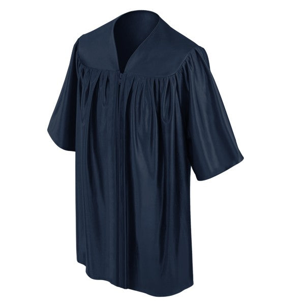 Child's Shiny Navy Blue Choir Robe - Church Choir Robes - ChoirBuy