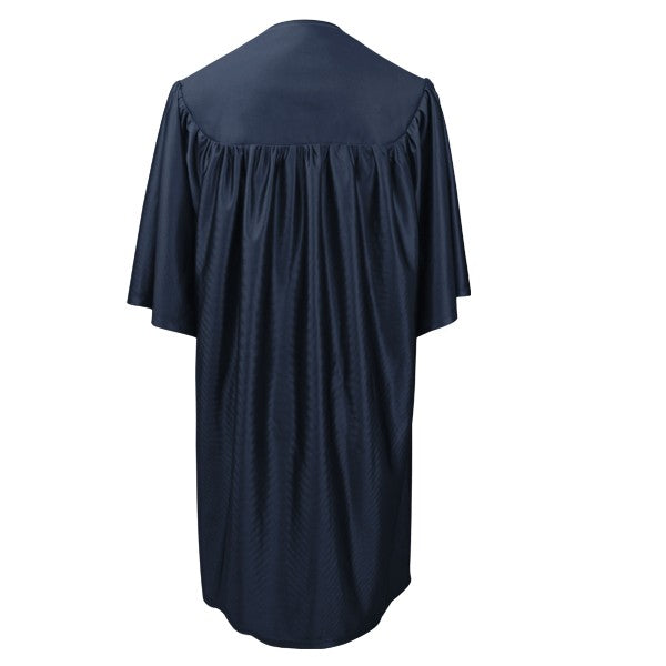 Child's Shiny Navy Blue Choir Robe - Church Choir Robes - ChoirBuy