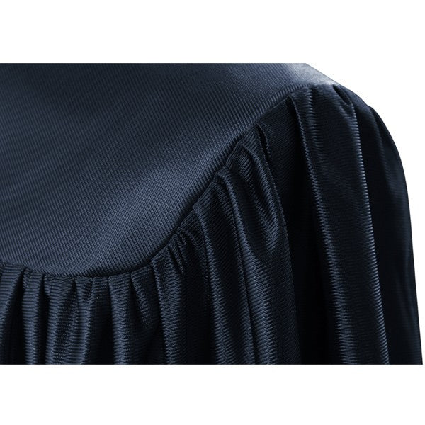 Child's Shiny Navy Blue Choir Robe - Church Choir Robes - ChoirBuy