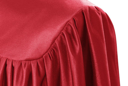 Child's Shiny Red Choir Robe - Church Choir Robes - ChoirBuy