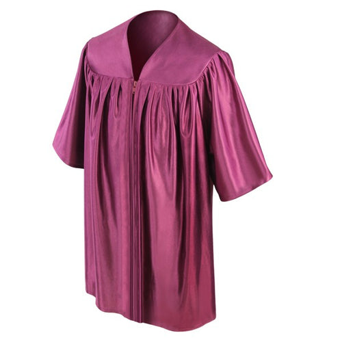 Child's Shiny Maroon Choir Robe