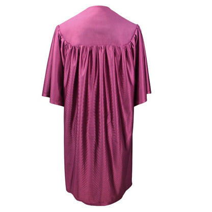 Child's Shiny Maroon Choir Robe - Church Choir Robes - ChoirBuy