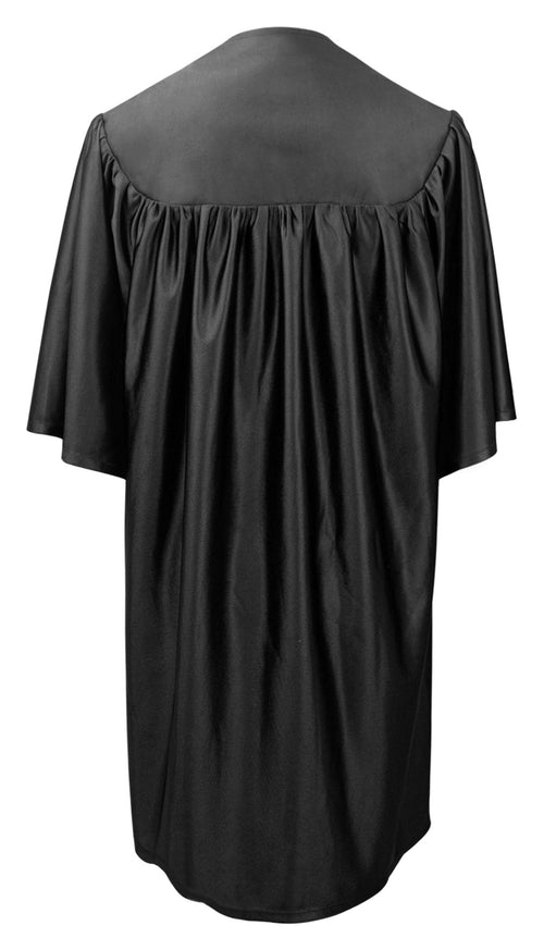 Child's Shiny Black Choir Robe - Church Choir Robes - ChoirBuy