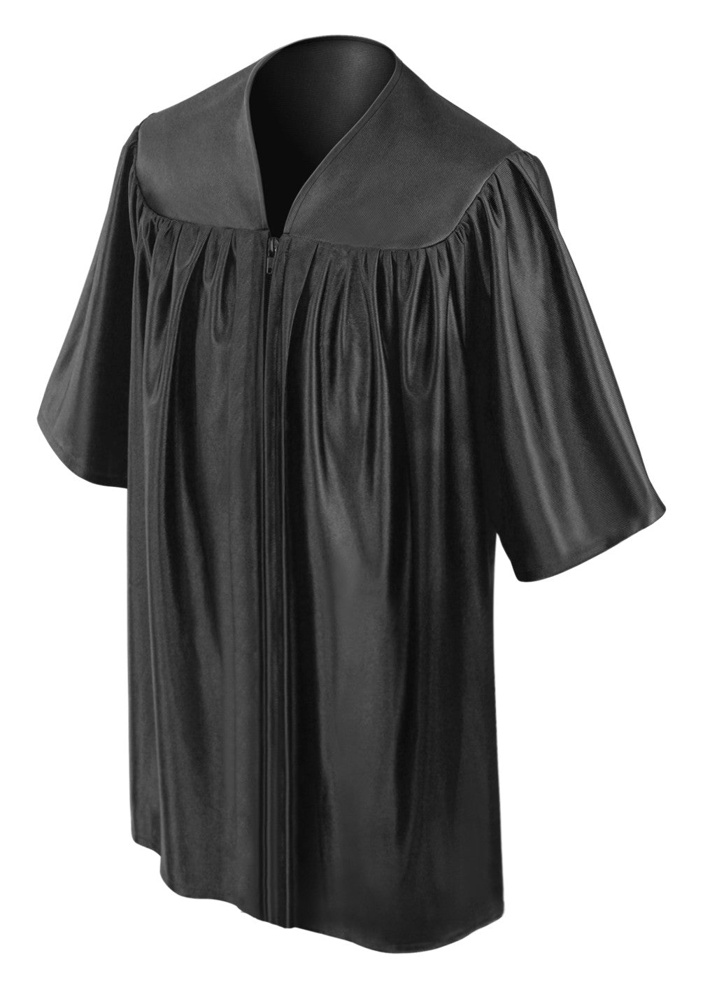 Child's Shiny Black Choir Robe - Church Choir Robes - ChoirBuy