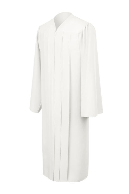 Matte White Choir Robe - Church Choir Robes - ChoirBuy