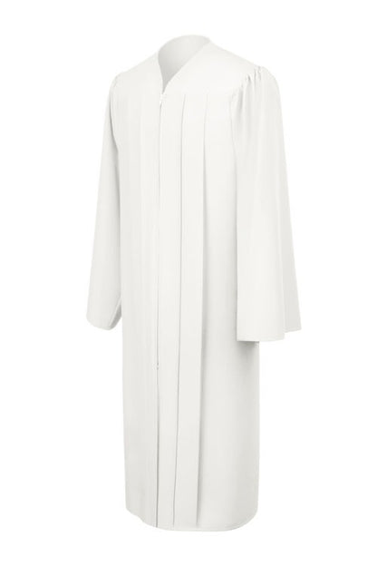 Matte White Choir Robe - Church Choir Robes - ChoirBuy