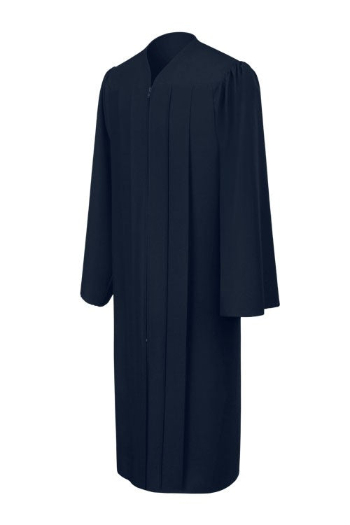 Matte Navy Blue Choir Robe - Church Choir Robes - ChoirBuy