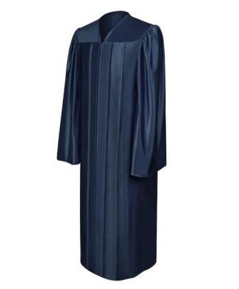 Shiny Navy Blue Choir Robe - Church Choir Robes - ChoirBuy