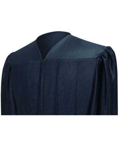 Shiny Navy Blue Choir Robe - Church Choir Robes - ChoirBuy