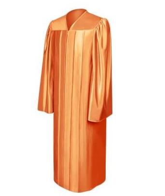 Shiny Orange Choir Robe - Church Choir Robes - ChoirBuy
