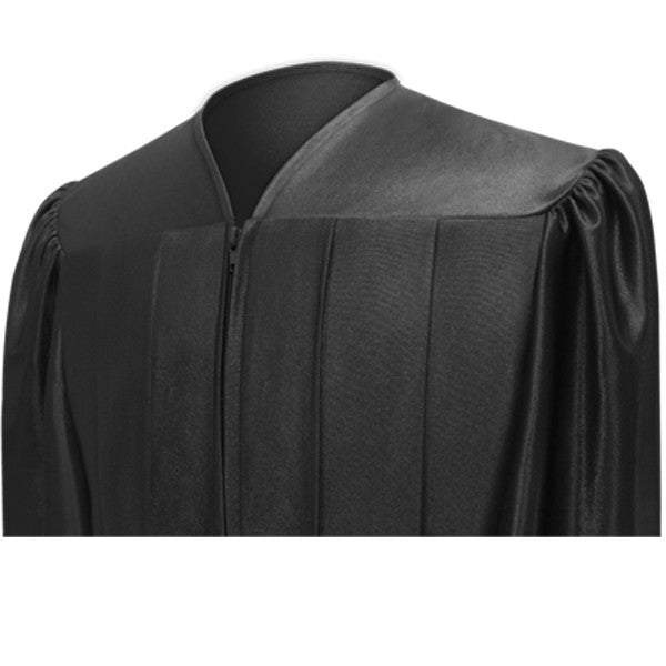 Shiny Black Choir Robe - Church Choir Robes - ChoirBuy