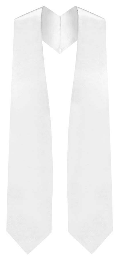 White Traditional Choir Stole - Church Choir Robes - ChoirBuy