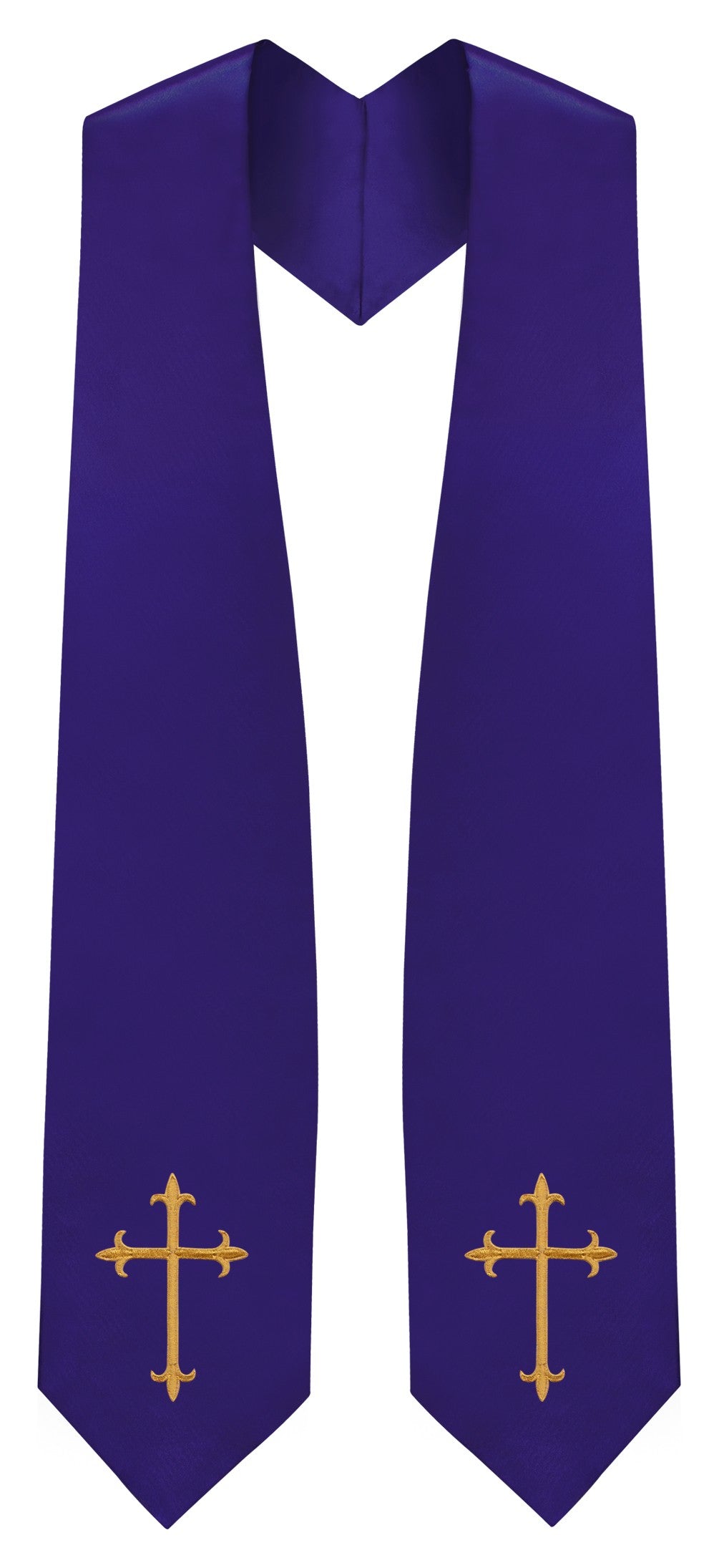 Purple Traditional Choir Stole - Church Choir Robes - ChoirBuy